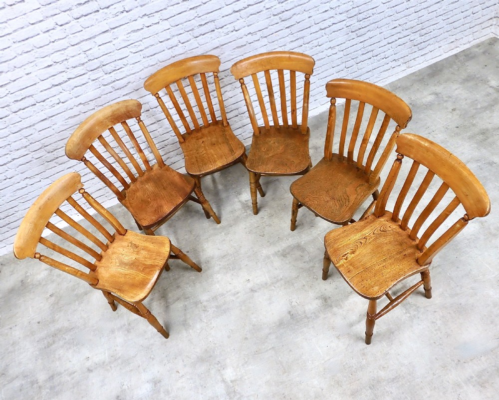 6x Farmhouse Kitchen Chairs View IV