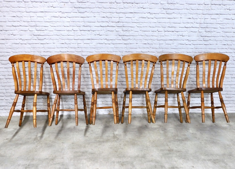 6x Farmhouse Kitchen Chairs View V