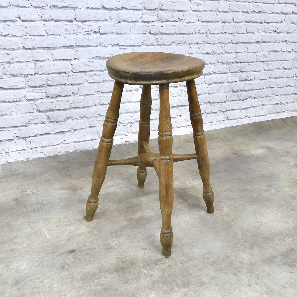 C19th Country Stool View II