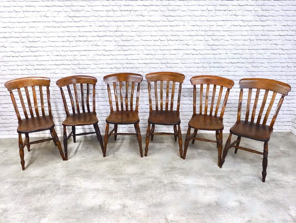 Farmhouse Windsor Kitchen Chairs x6 View III