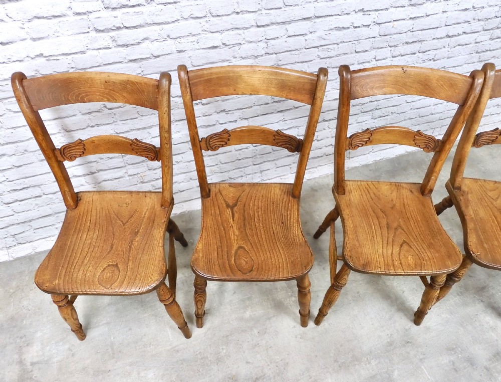 Farmhouse Windsor Kitchen Chair Set x6 View IV
