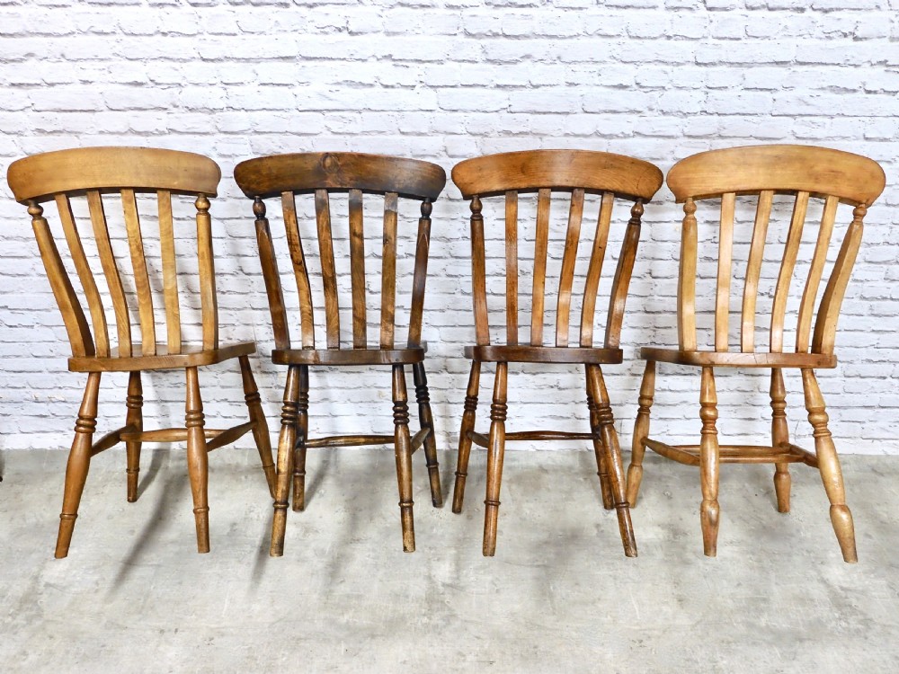8x Farmhouse Kitchen Chairs View VI