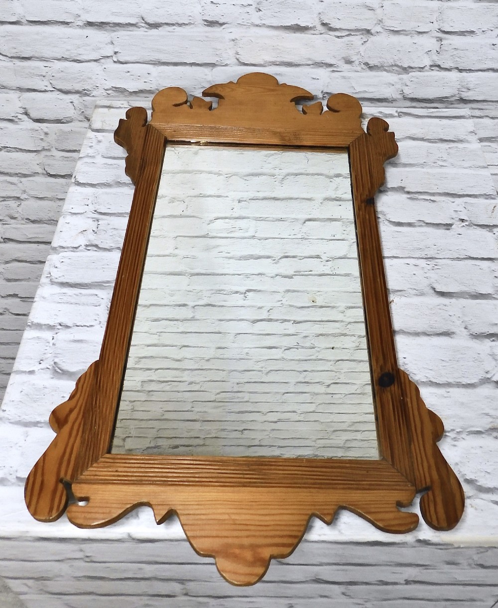 Pine Wall Mirror View VI