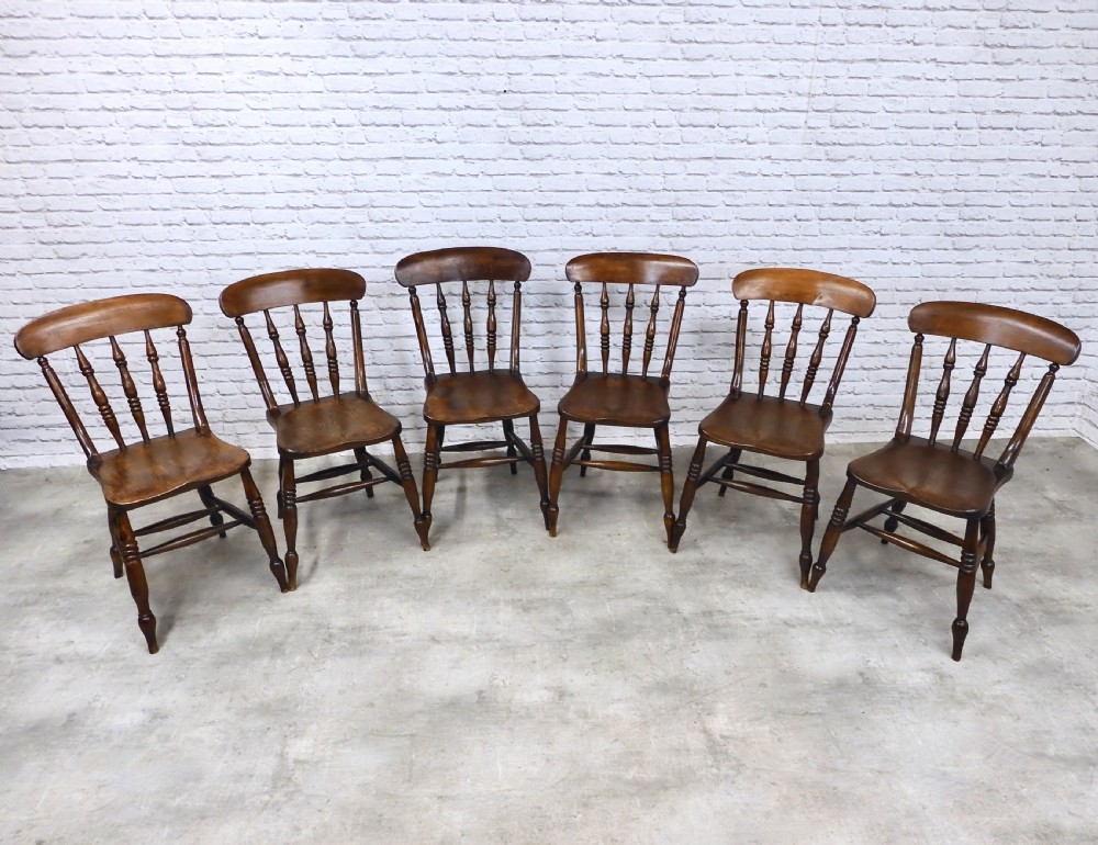 Set 6 Windsor Kitchen Chairs View II