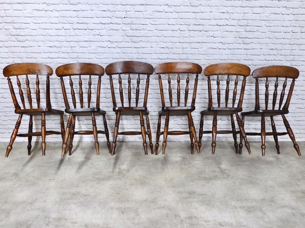 Set 6 Windsor Kitchen Chairs View IV