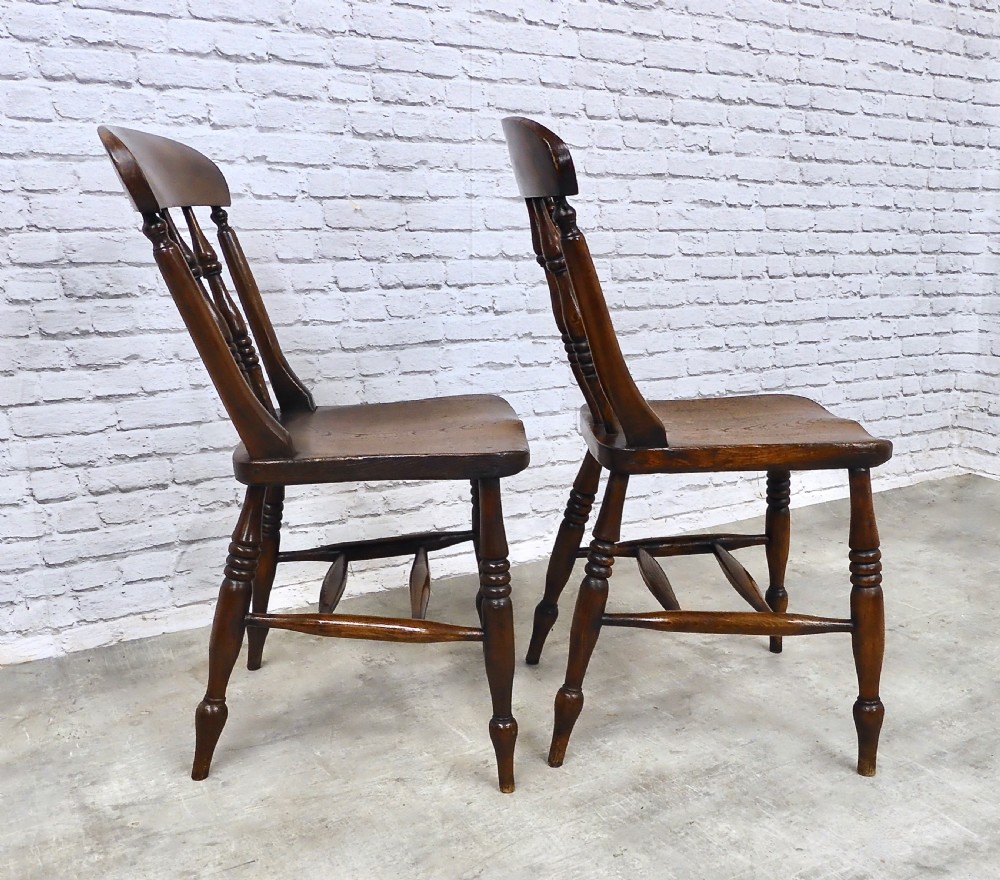 Set 6 Windsor Kitchen Chairs View V