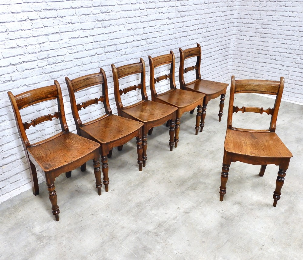 Set (6) Country Dining Chairs View III