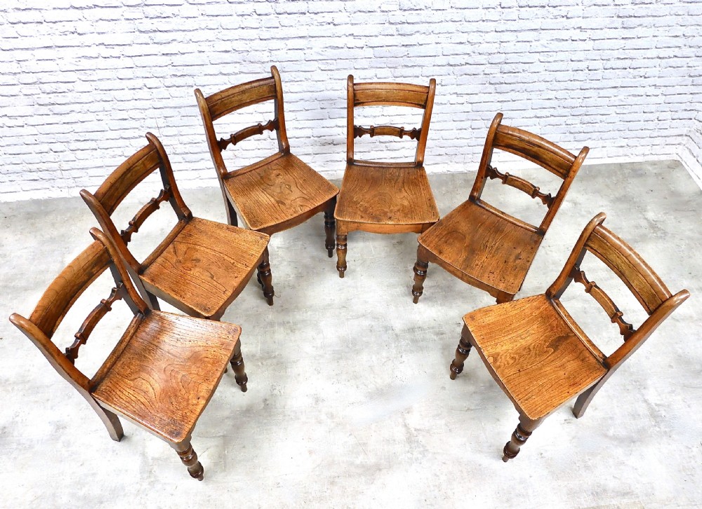 Set (6) Country Dining Chairs View IV