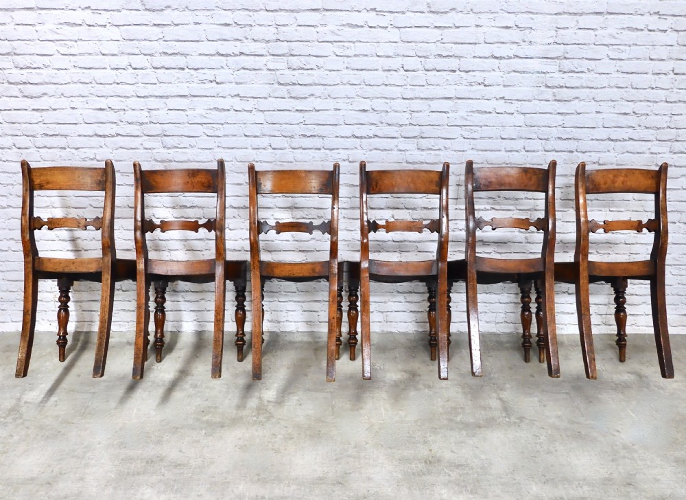 Set (6) Country Dining Chairs View VI
