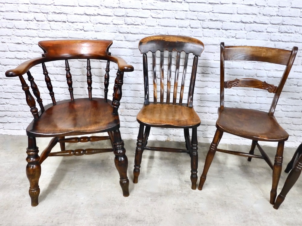 Farmhouse Kitchen Chair Set (6) View III