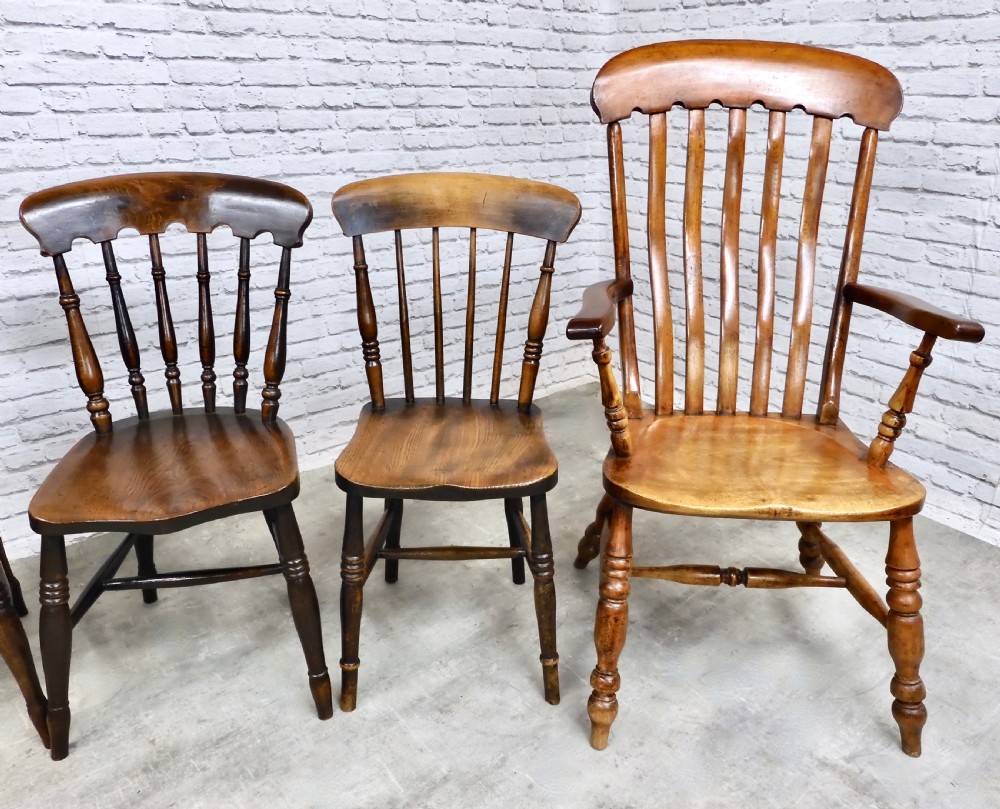 Farmhouse Kitchen Chair Set (6) View IV