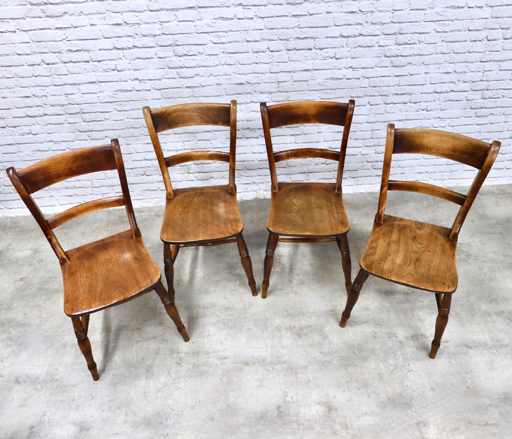 Windsor Farmhouse Kitchen Chairs x4 View III
