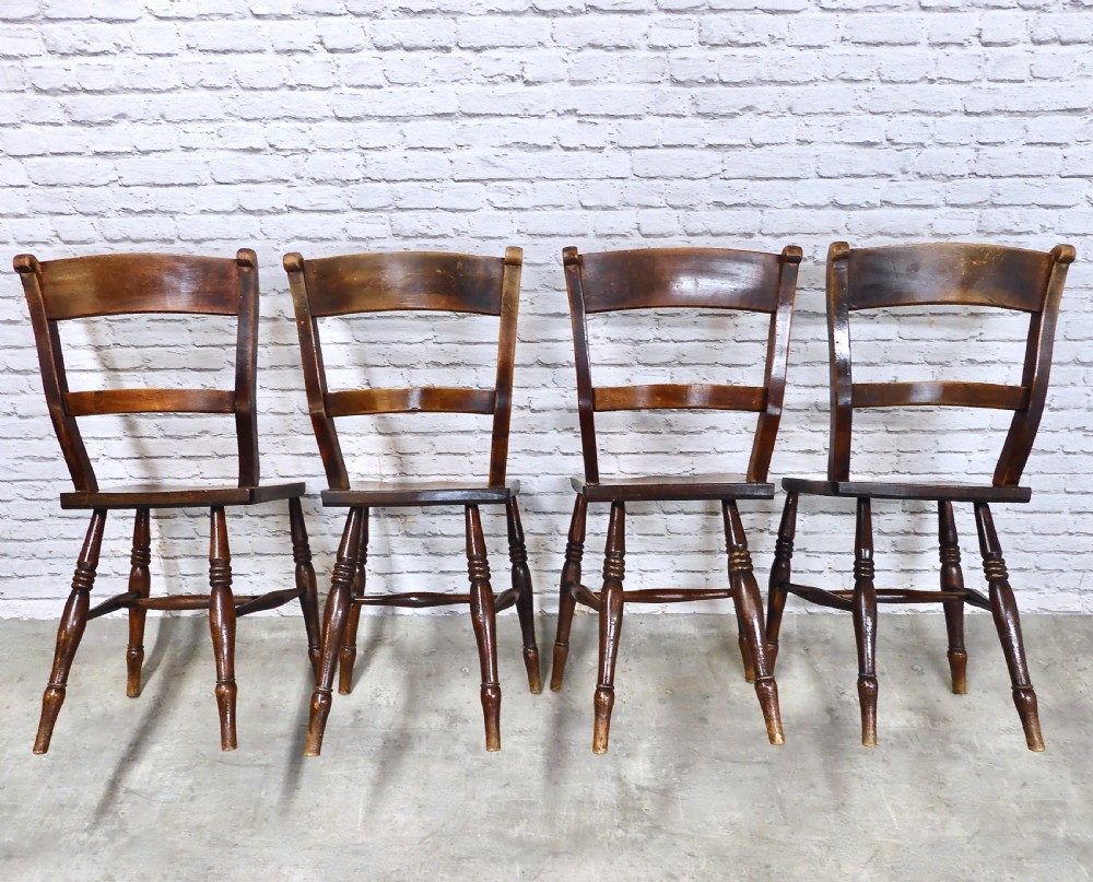 Windsor Farmhouse Kitchen Chairs x4 View IV