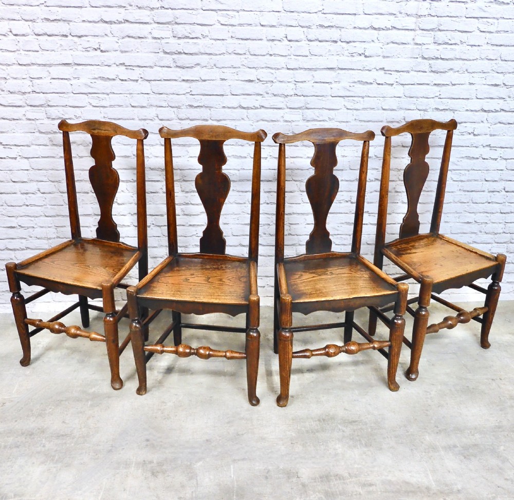Georgian Country Kitchen Dining Chairs Set (4)