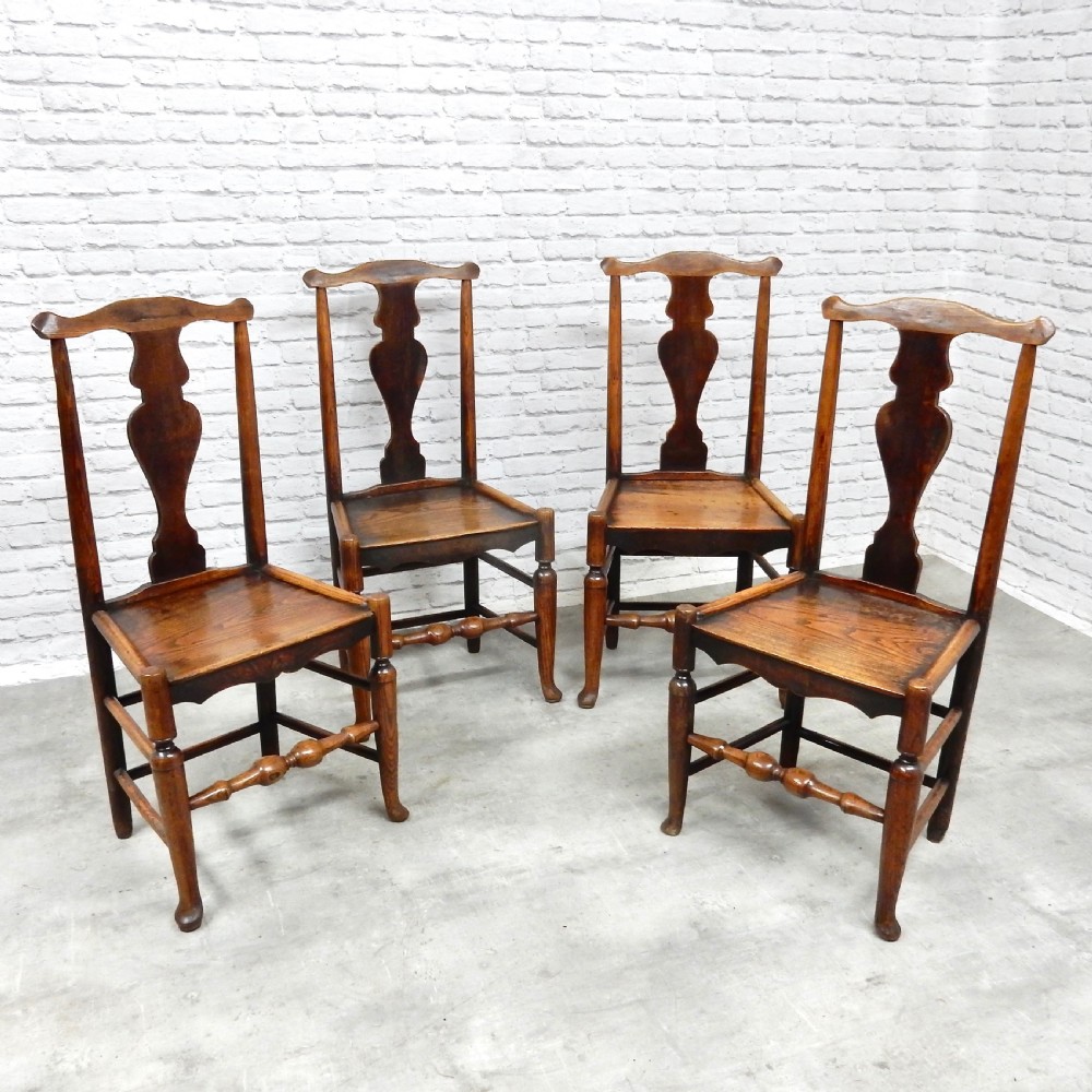 Georgian Country Kitchen Dining Chairs Set (4) View II