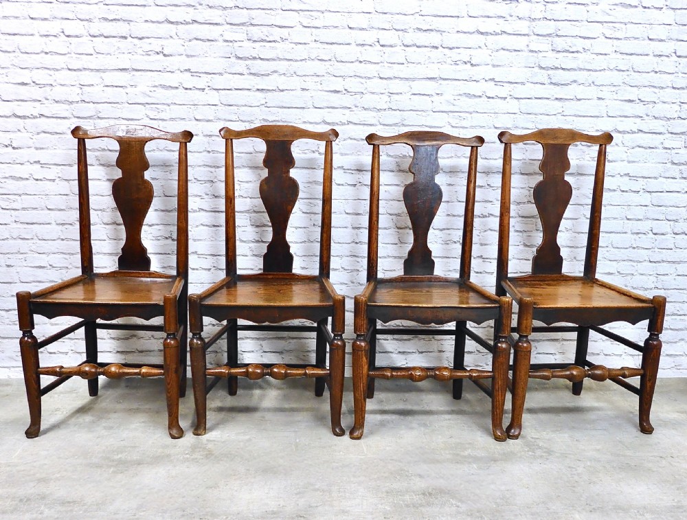 Georgian Country Kitchen Dining Chairs Set (4) View III