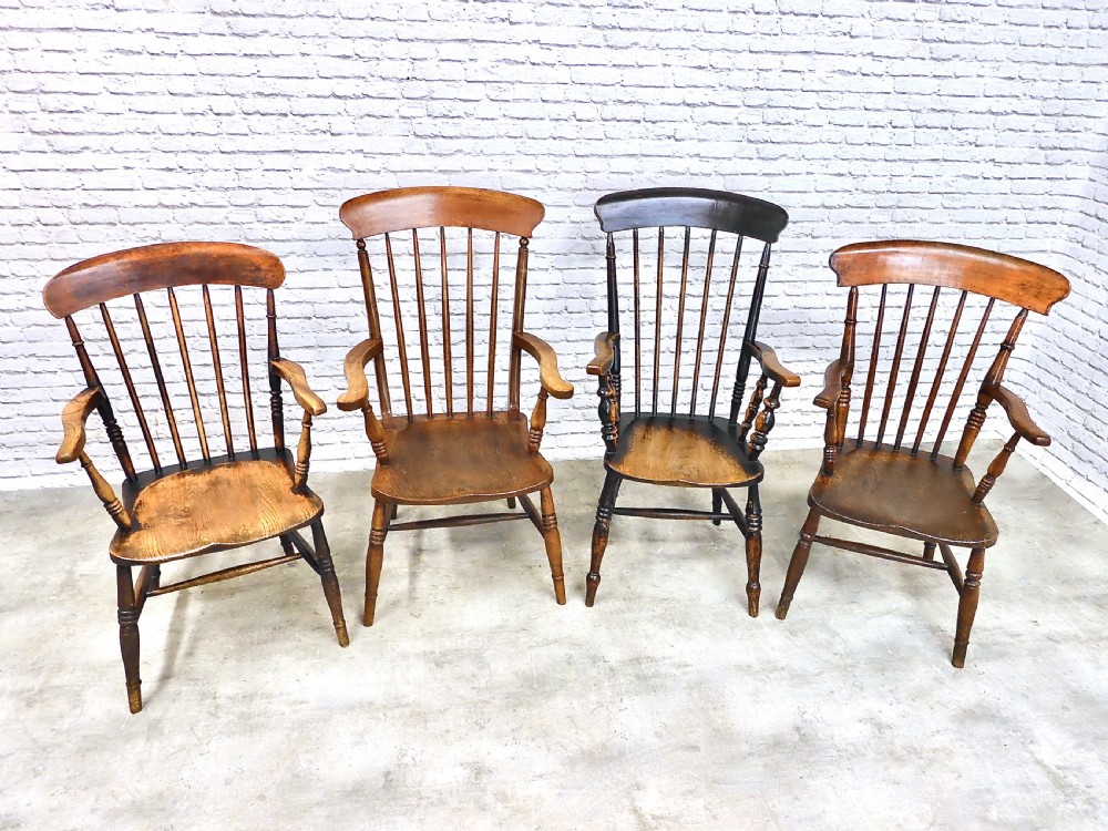 4x Windsor Stickback Armchairs View III