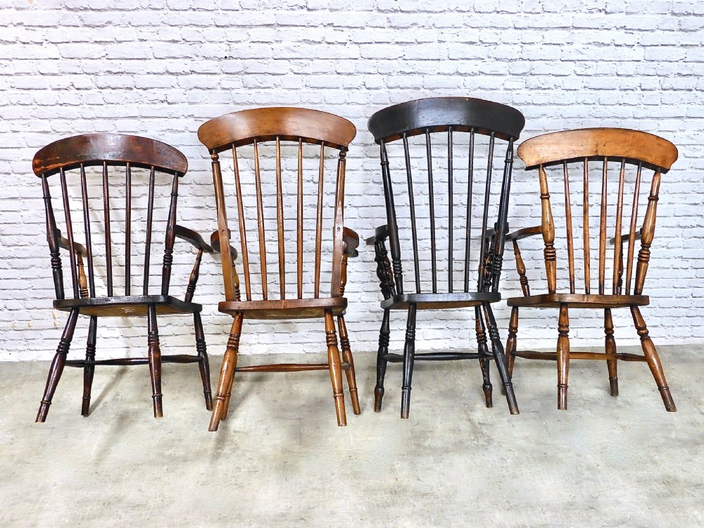 4x Windsor Stickback Armchairs View VI