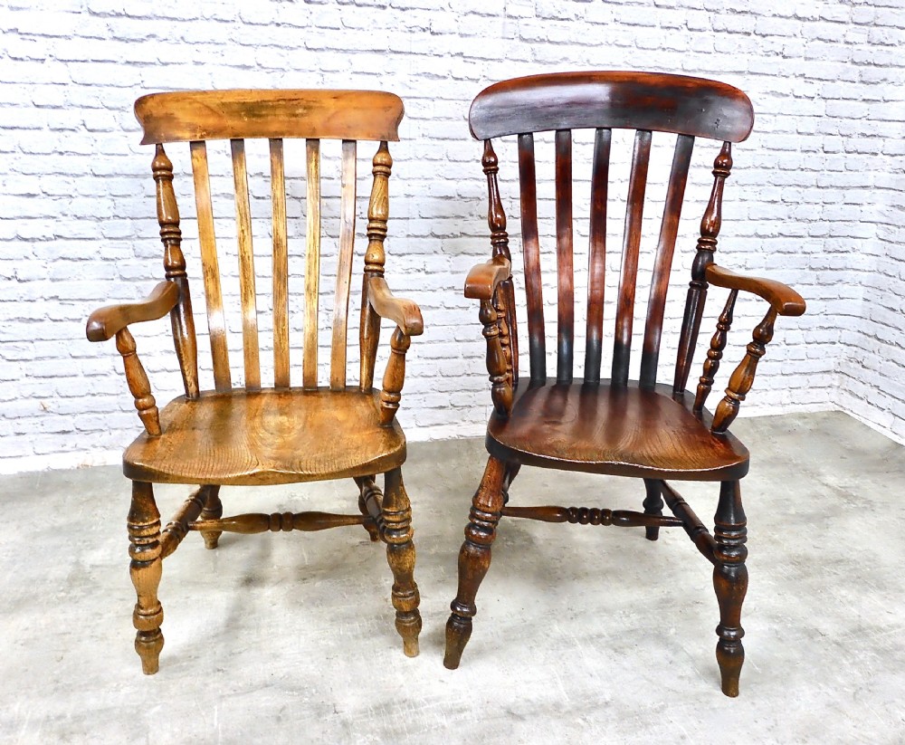 C19th John Shadford Windsor Armchairs x2 View II