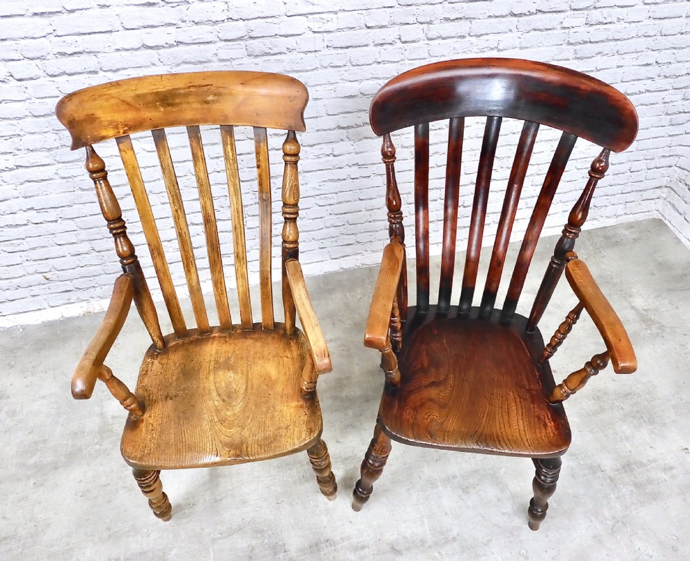 C19th John Shadford Windsor Armchairs x2 View III