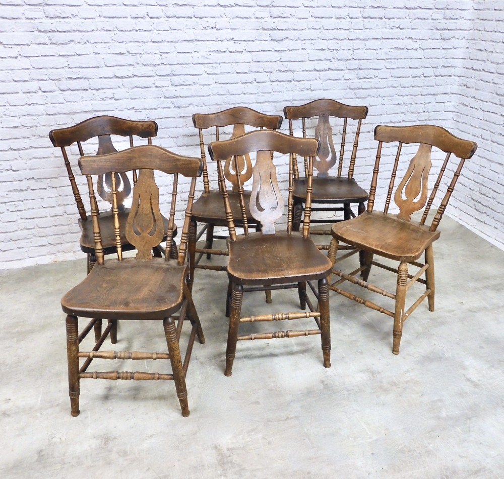 Set 6 Windsor Kitchen Chairs
