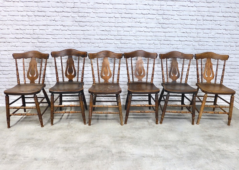 Set 6 Windsor Kitchen Chairs View II