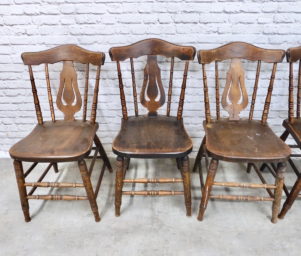 Set 6 Windsor Kitchen Chairs View III