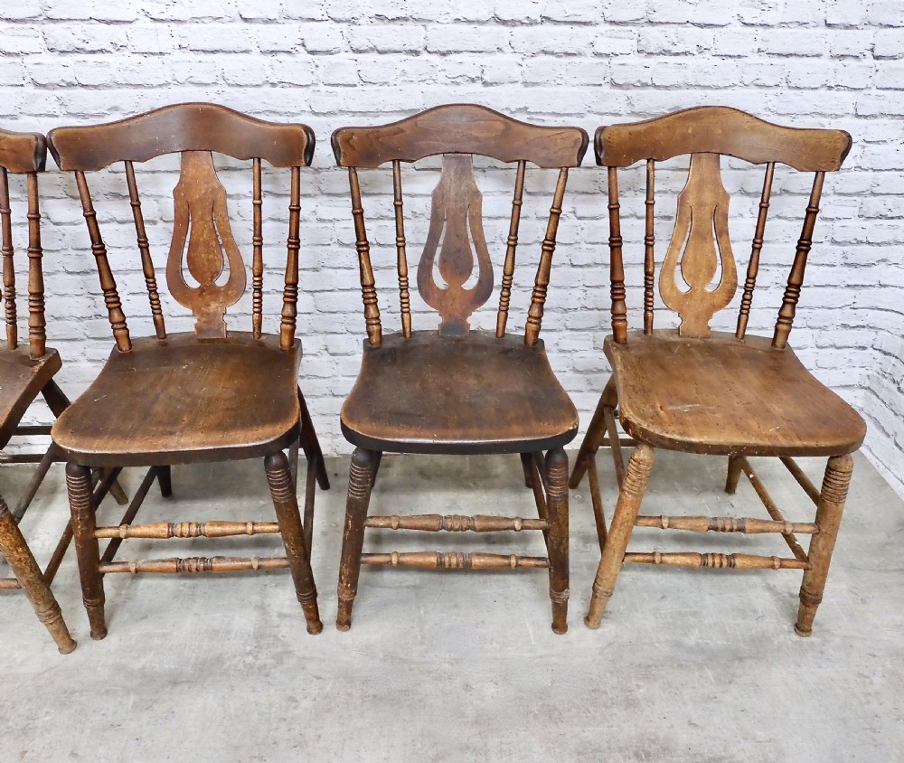 Set 6 Windsor Kitchen Chairs View IV