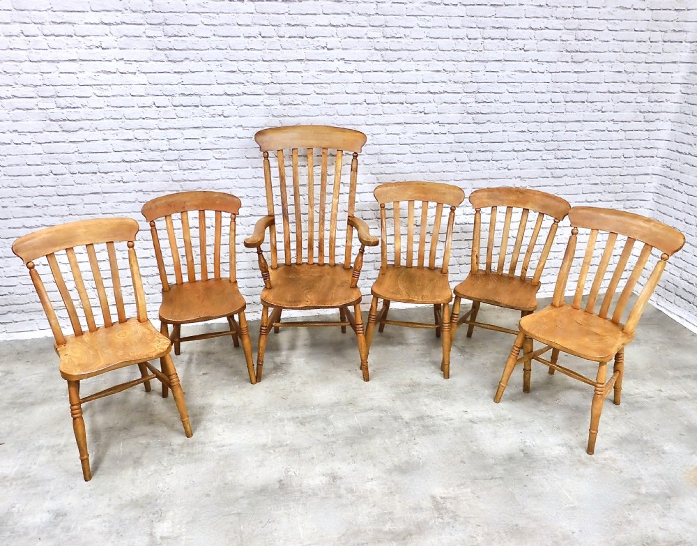 Farmhouse Kitchen Chair Set (6)