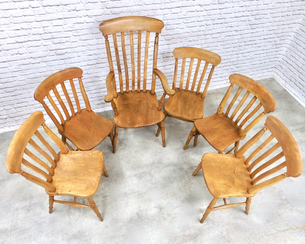 Farmhouse Kitchen Chair Set (6) View II