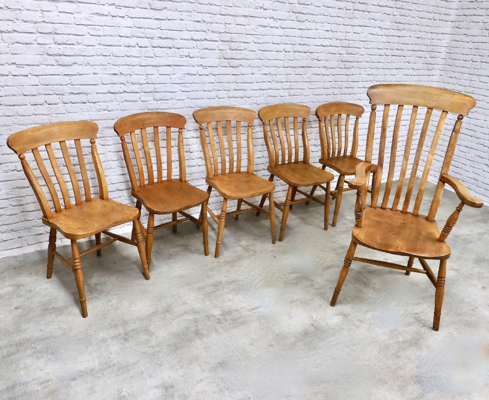 Farmhouse Kitchen Chair Set (6) View III