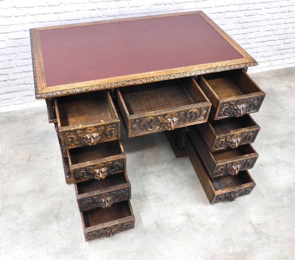 Oak Greenman Desk View III