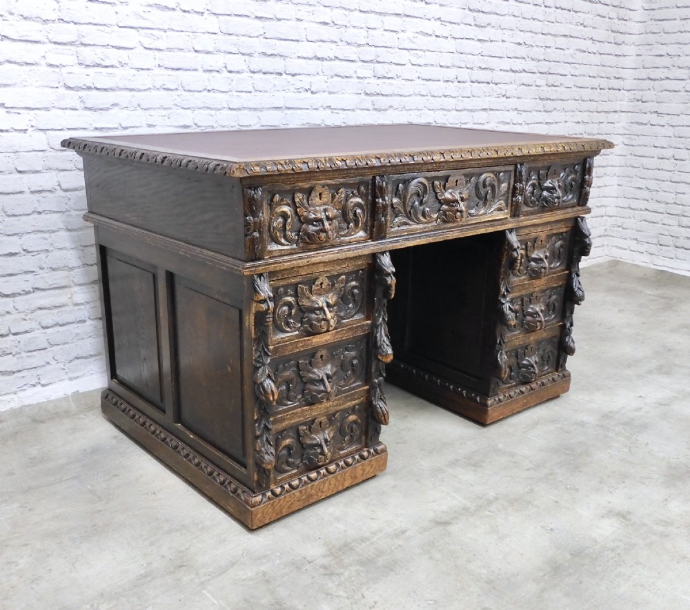 Oak Greenman Desk View IV