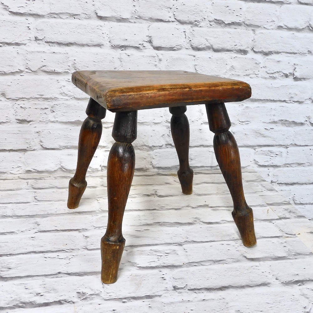 C19th Hearth Stool View II