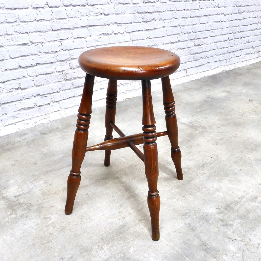 C19th Country Stool View II