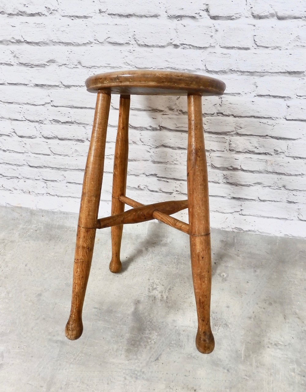 C19th Country Stool View II