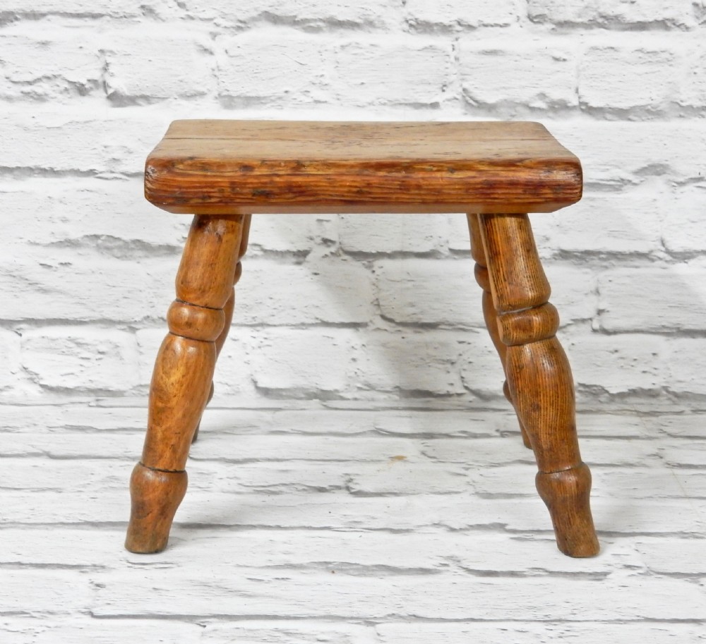 Small C19th Hearth Stool View IV