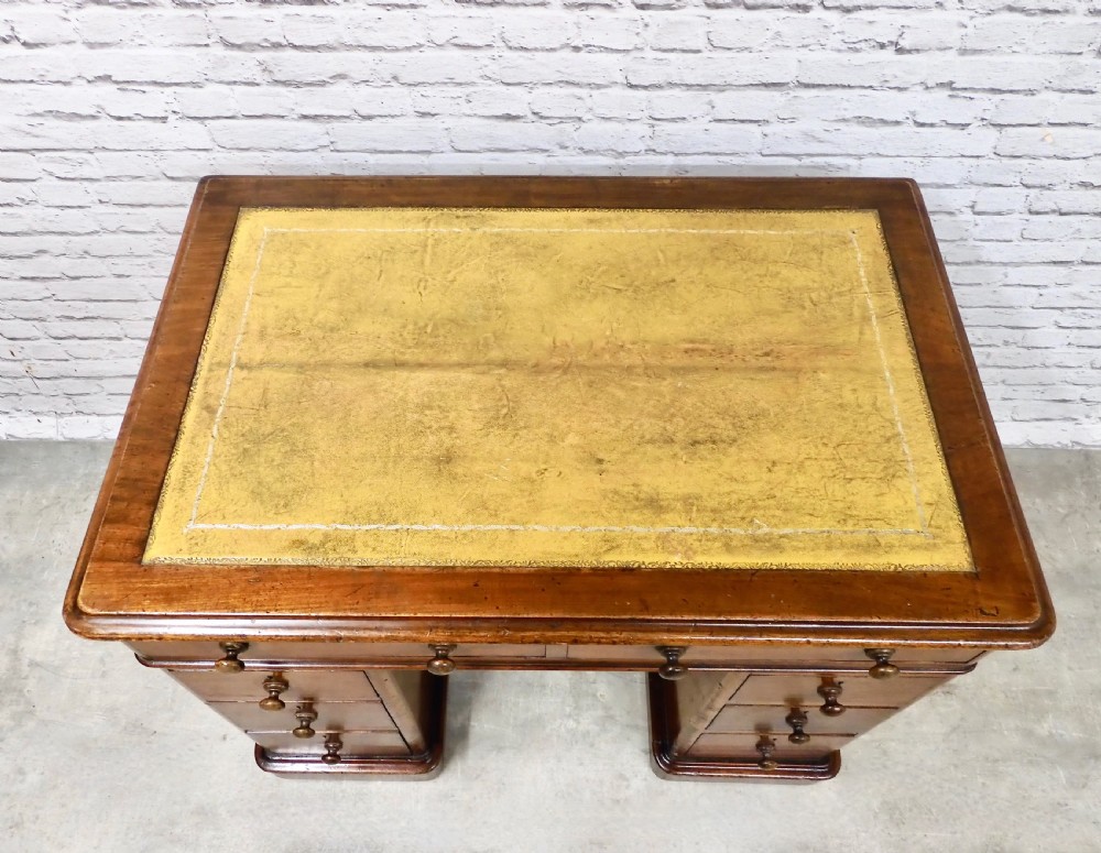 Small Mahogany Pedestal Desk View VII