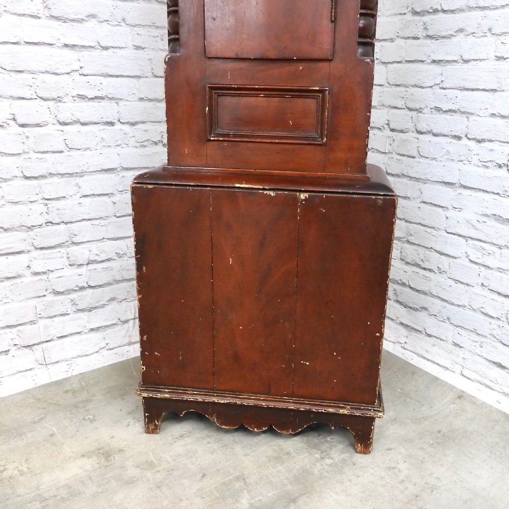 Painted Pine Cornish Grandfather Clock View V