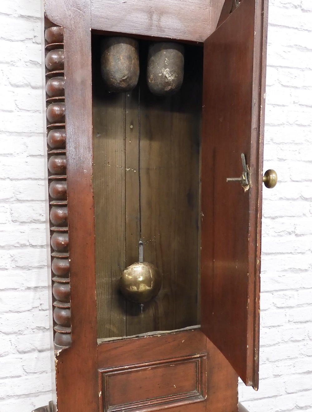 Painted Pine Cornish Grandfather Clock View VIII