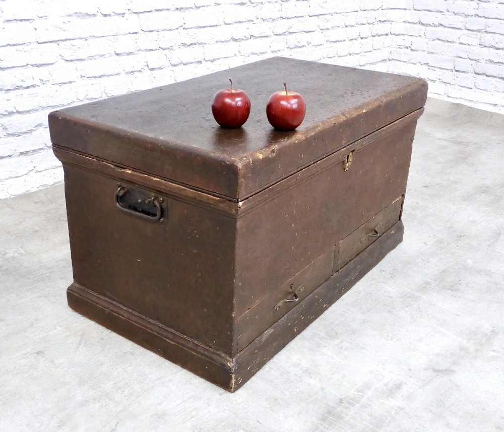 Pine Chest in Original Paint View IV