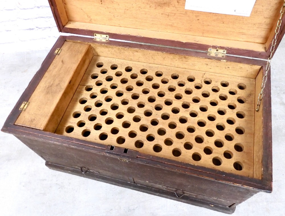 Pine Chest in Original Paint View V