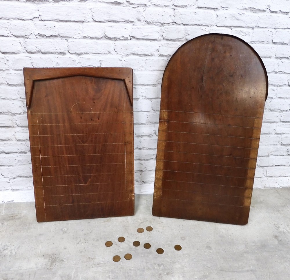 2x Shove Ha'penny Game Boards