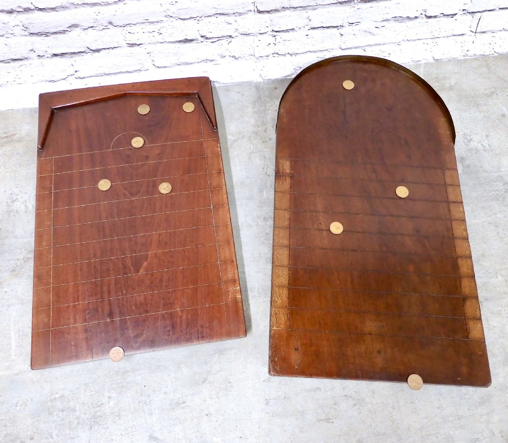 2x Shove Ha'penny Game Boards View II
