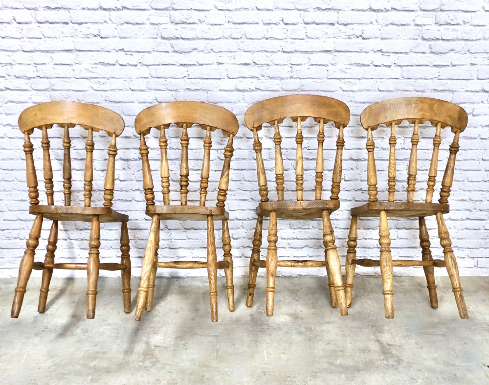 Windsor Country Kitchen Dining Chairs x4 View V