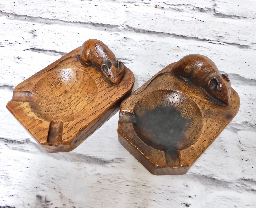 Early Mouseman Ashtrays (2) View II