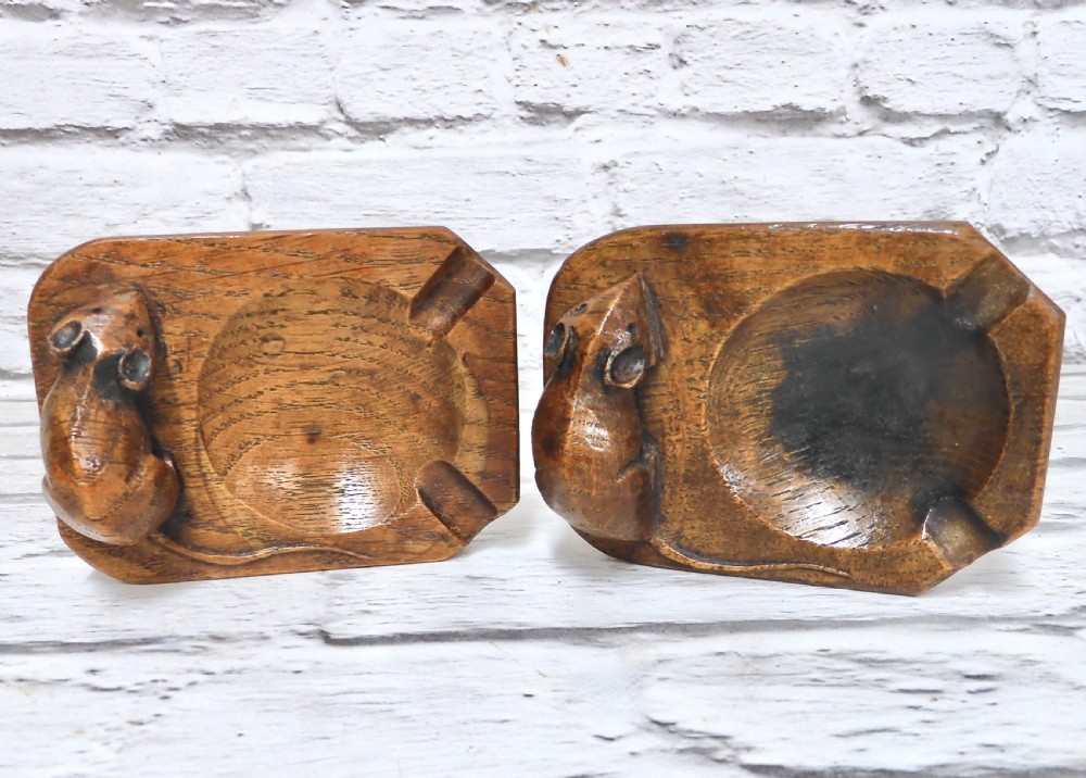 Early Mouseman Ashtrays (2) View VII