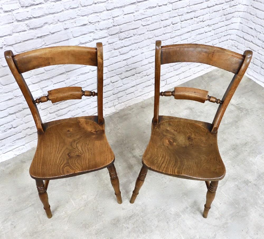 Pair (2) Windsor Kitchen Chairs View III
