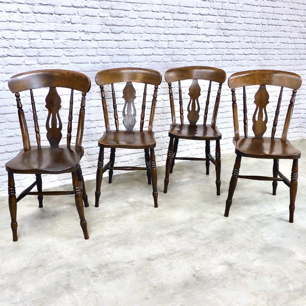 Set 4 Windsor Kitchen Dining Chairs