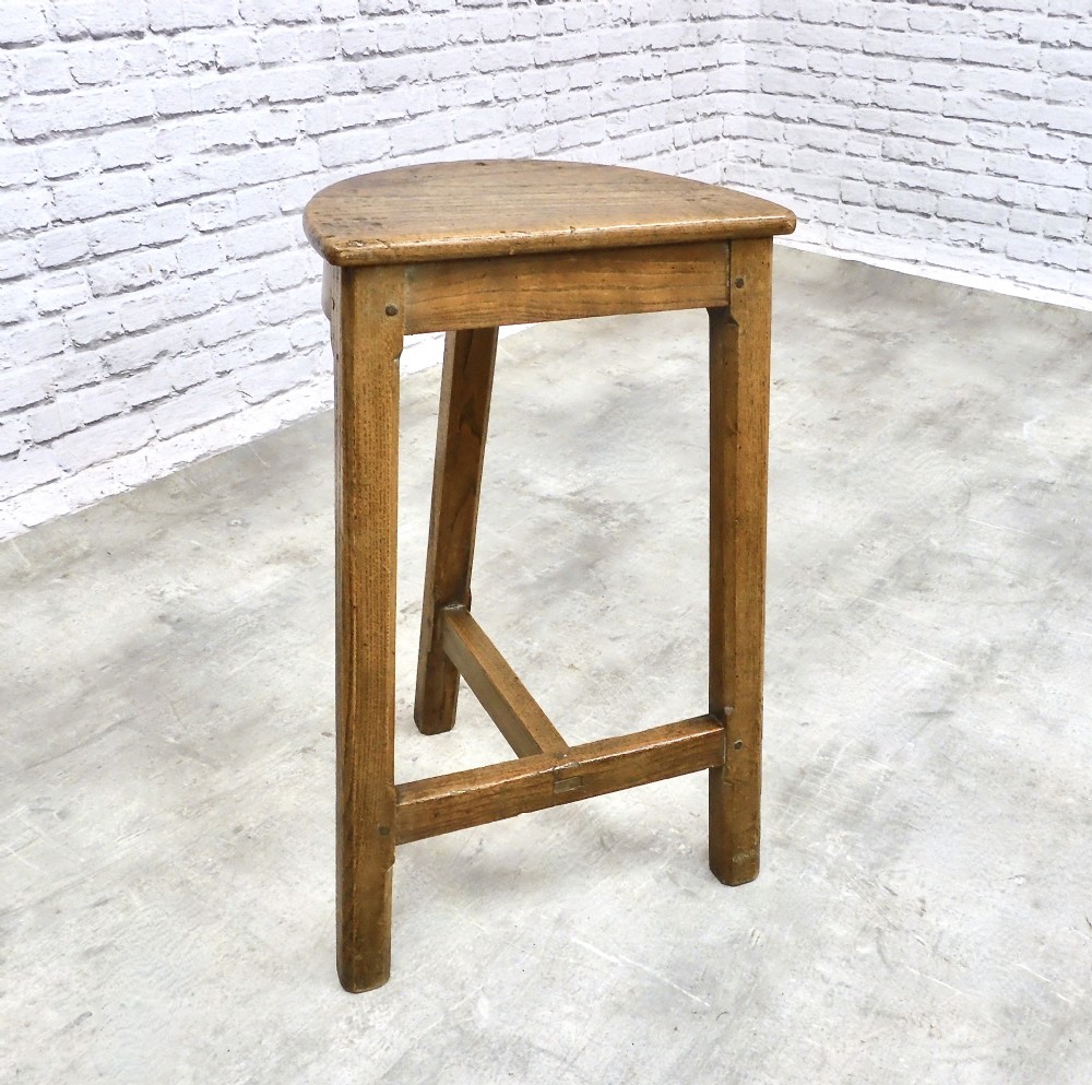 C19th Half Round Stool